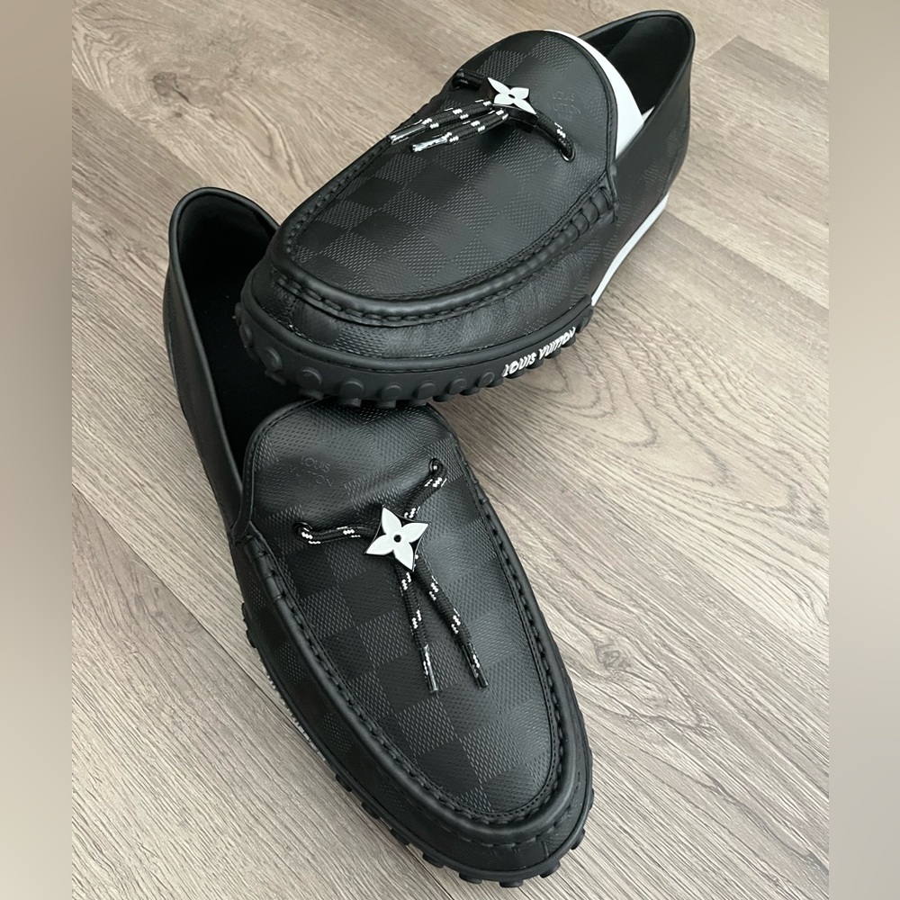 Louis Vuitton Damier Racer Moccasin UK10 BN